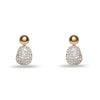 Lele Sadoughi EARRINGS ONE SIZE CRYSTAL PEBBLE STUD EARRINGS
