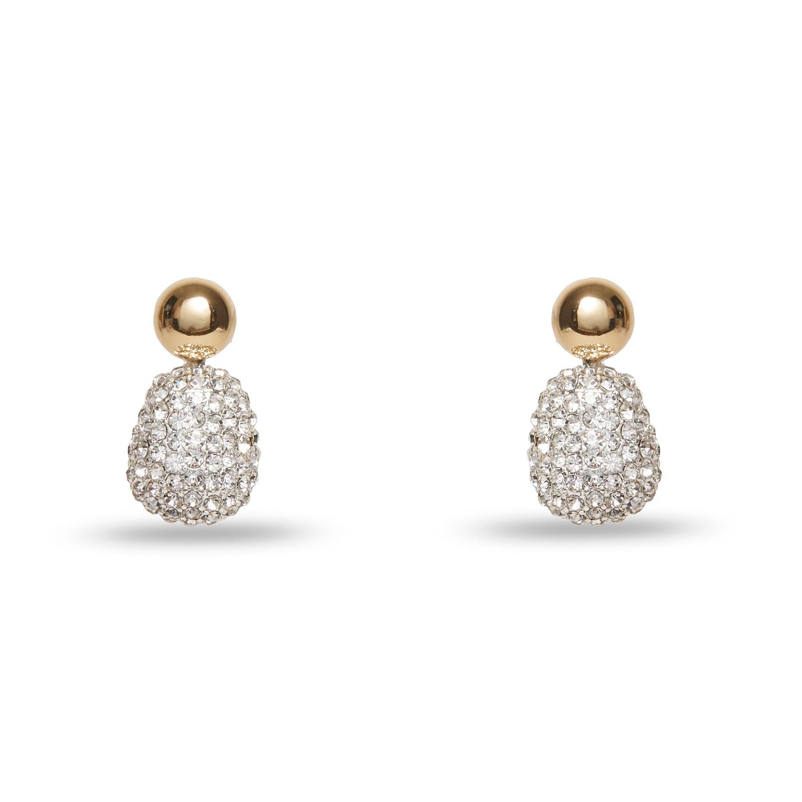 Lele Sadoughi EARRINGS ONE SIZE CRYSTAL PEBBLE STUD EARRINGS