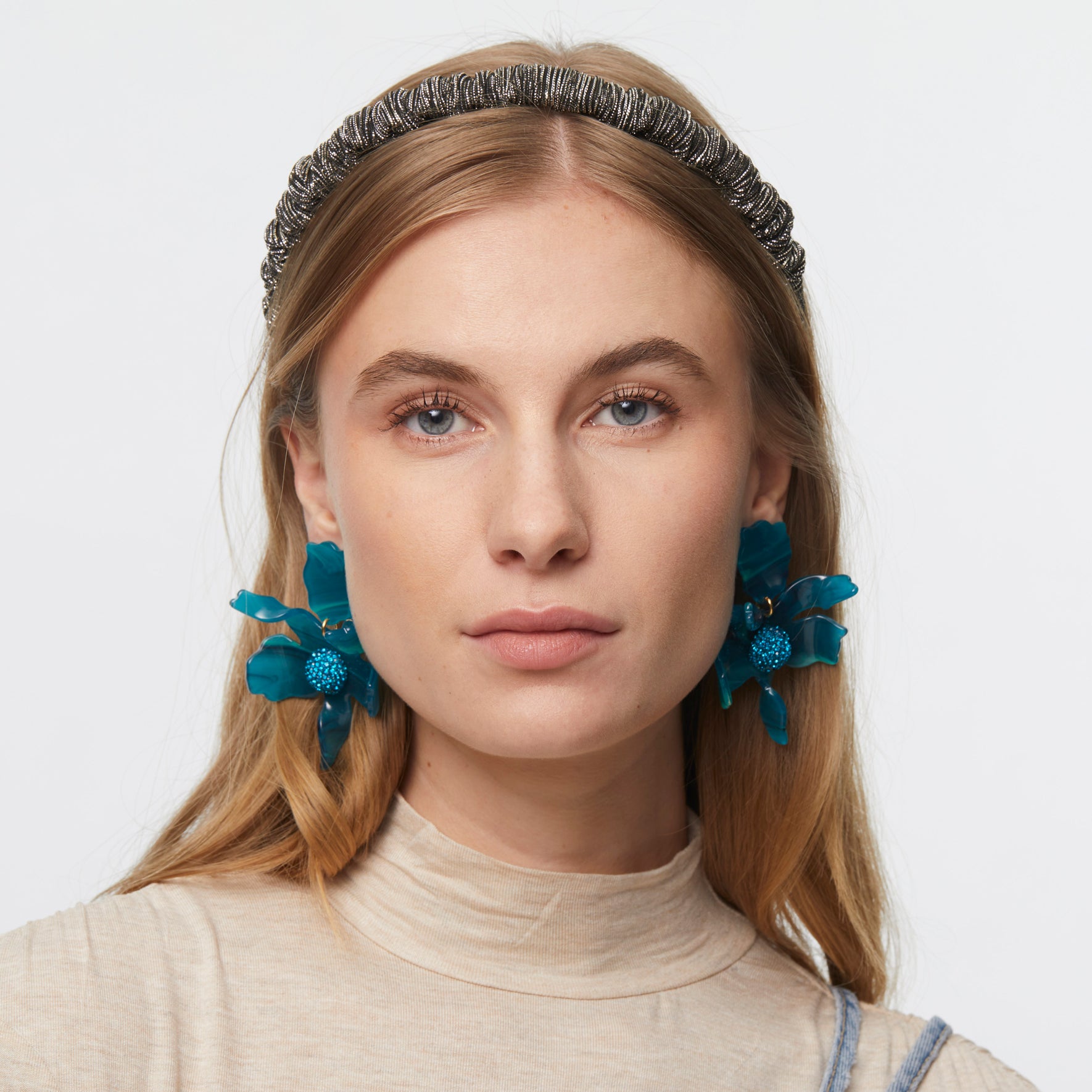Resin Beaded Hoop Earrings — The Delaware Contemporary