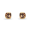 Lele Sadoughi EARRINGS ONE SIZE GARNET MOLTEN BUTTON EARRINGS