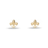 Lele Sadoughi EARRINGS ONE SIZE GOLD FLEUR DE LIS STUD EARRINGS