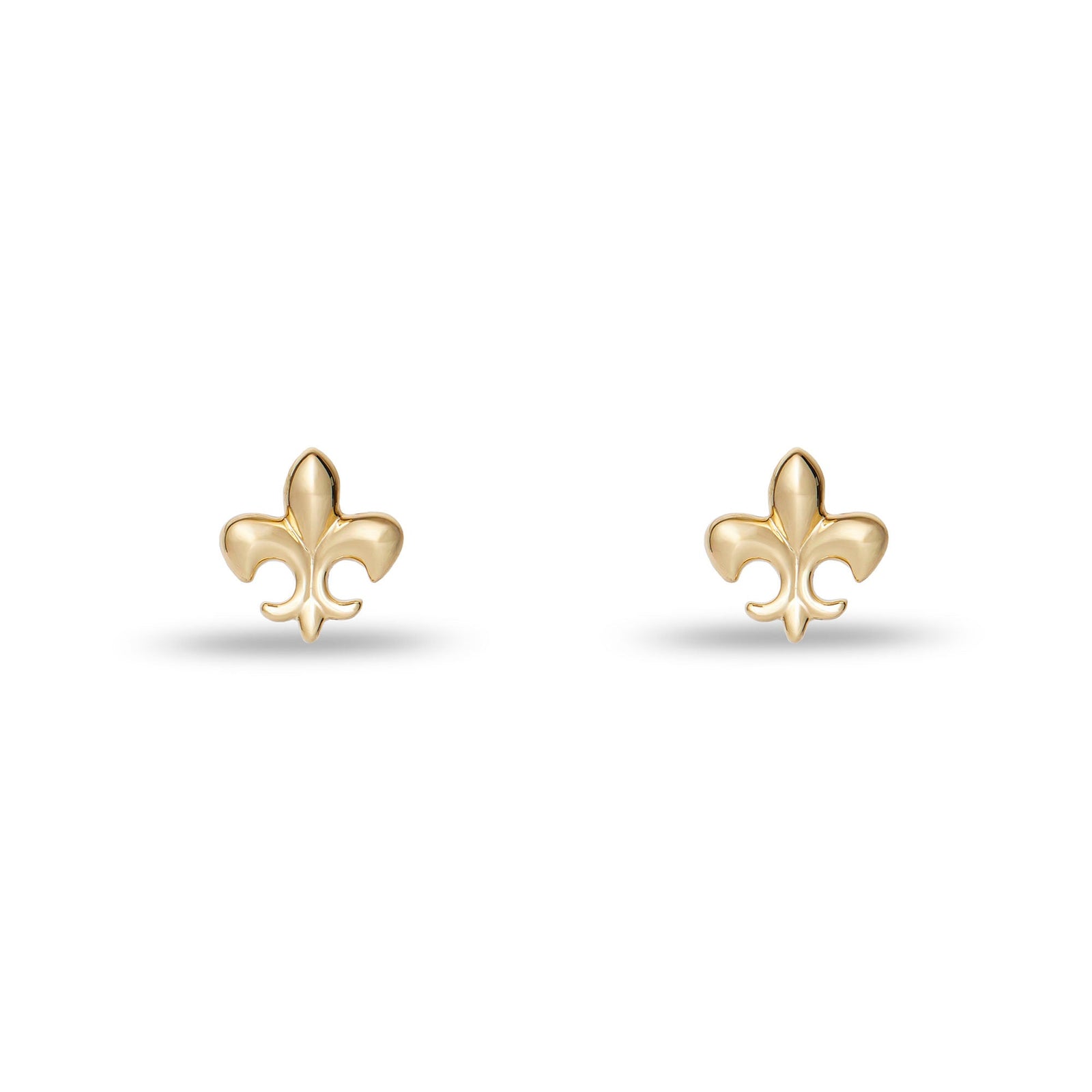 Lele Sadoughi EARRINGS ONE SIZE GOLD FLEUR DE LIS STUD EARRINGS