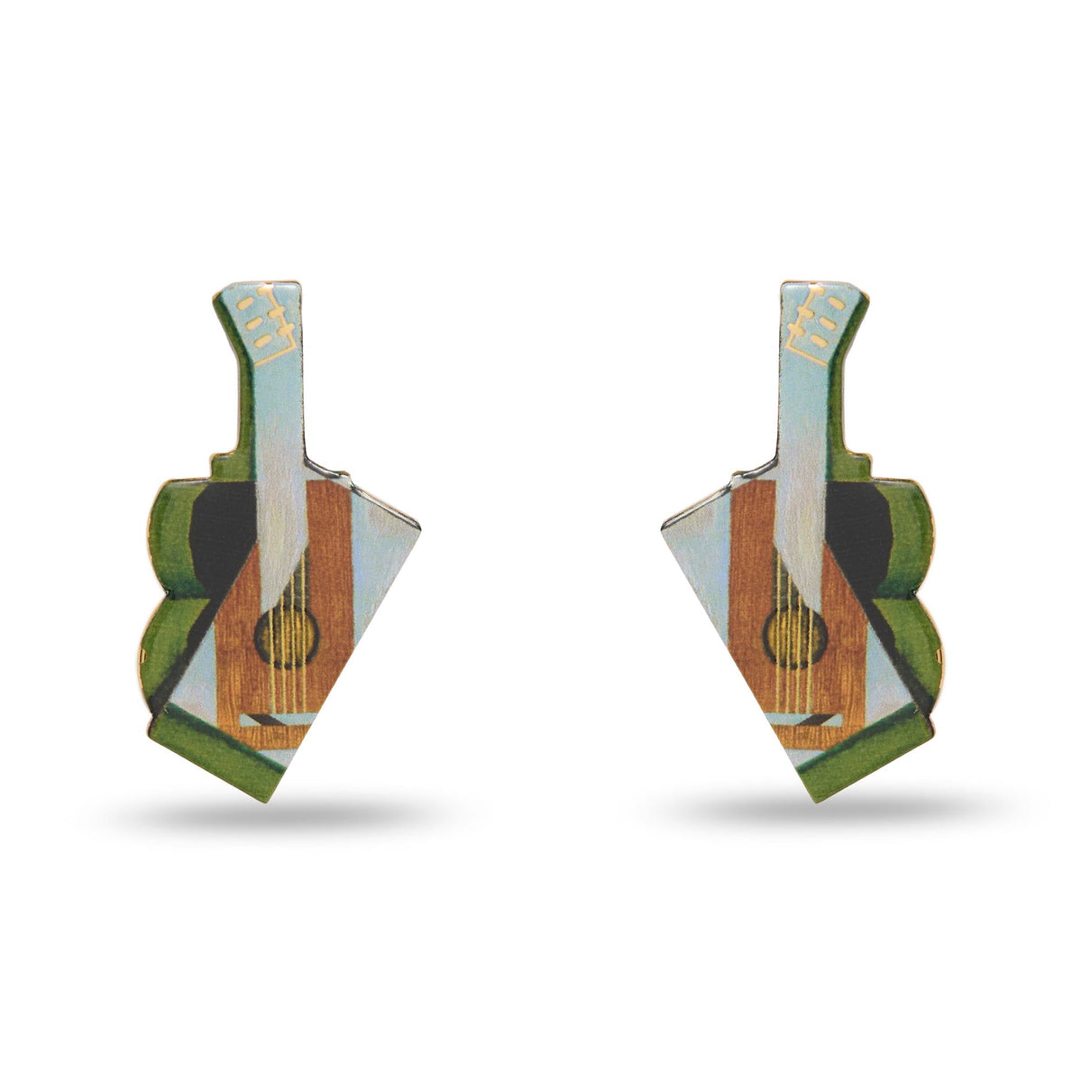 Lele Sadoughi EARRINGS ONE SIZE GOLD THE MET X LELE GRIS GUITAR EARRINGS