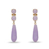 Lele Sadoughi EARRINGS ONE SIZE LILAC DIANA LINEAR EARRINGS