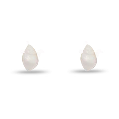 Lele Sadoughi EARRINGS ONE SIZE MOTHER OF PEARL  CONCH SHELL BUTTON EARRINGS