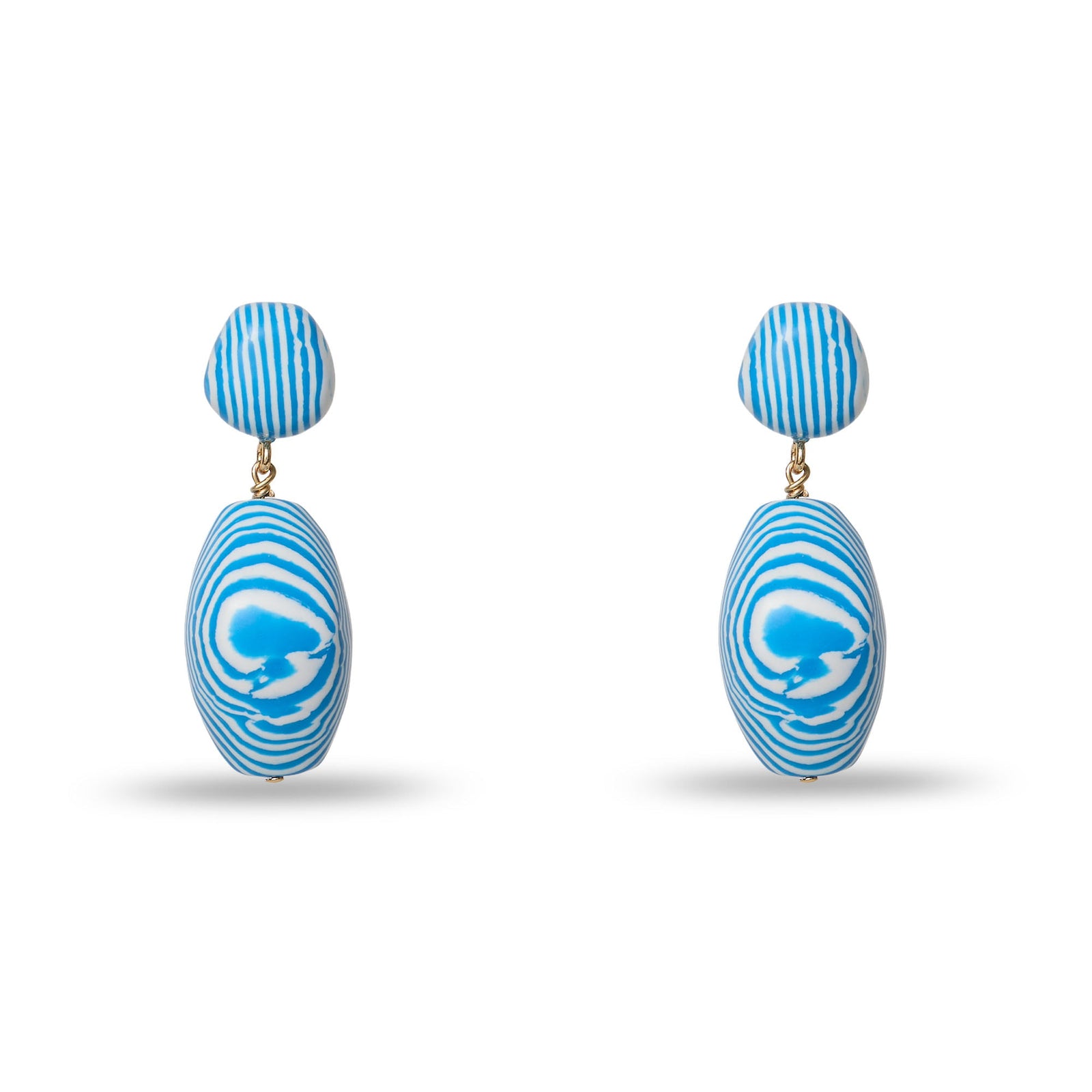 Lele Sadoughi EARRINGS ONE SIZE OCEAN BAROQUE DOUBLE DROP EARRINGS