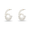 Lele Sadoughi EARRINGS ONE SIZE PEARL LOOP-DE-LOOP HOOP EARRINGS