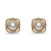 Lele Sadoughi EARRINGS ONE SIZE PEARL PINBALL BUTTON EARRINGS