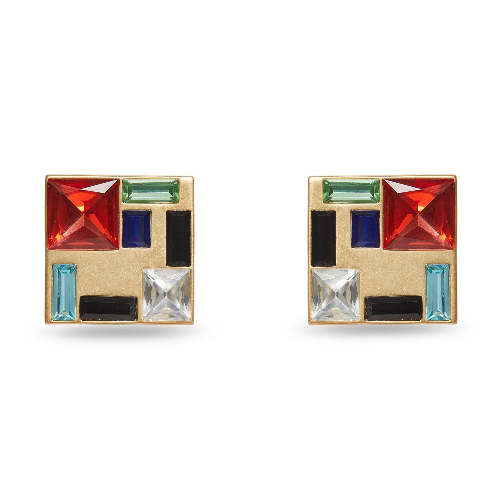 Lele Sadoughi EARRINGS ONE SIZE THE MET X LELE MONDRIAN COMPOSITION EARRINGS