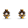 Lele Sadoughi EARRINGS ONE SIZE / TORTOISE TORTOISE SANTA FE CRYSTAL BUTTON EARRINGS