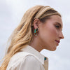 Lele Sadoughi EARRINGS PAINTED MESA WILD BUTTERFLY WING CLIP-ON  BUTTON EARRINGS