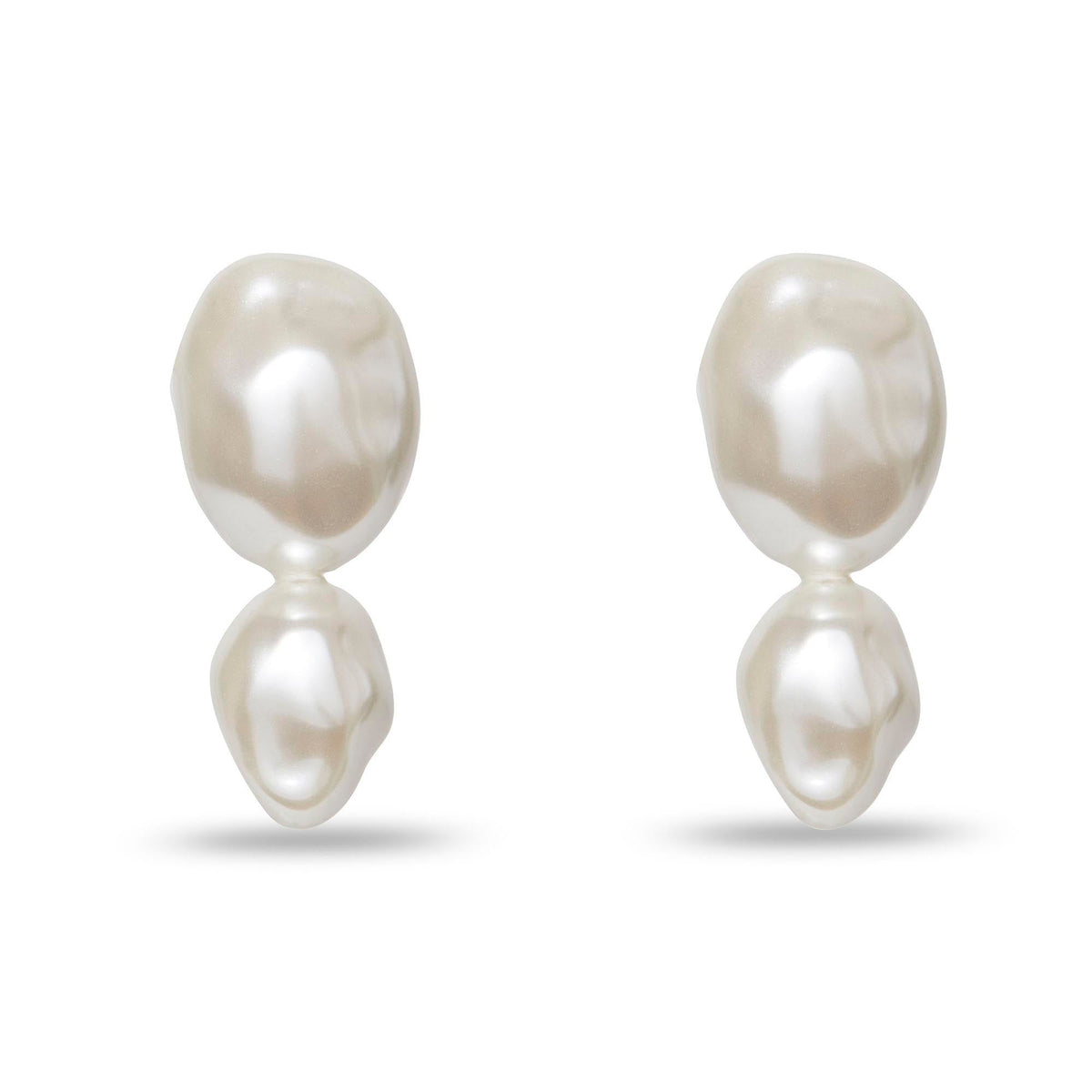 Lele Sadoughi EARRINGS PEARL ESTATE DOUBLE DROP EARRINGS