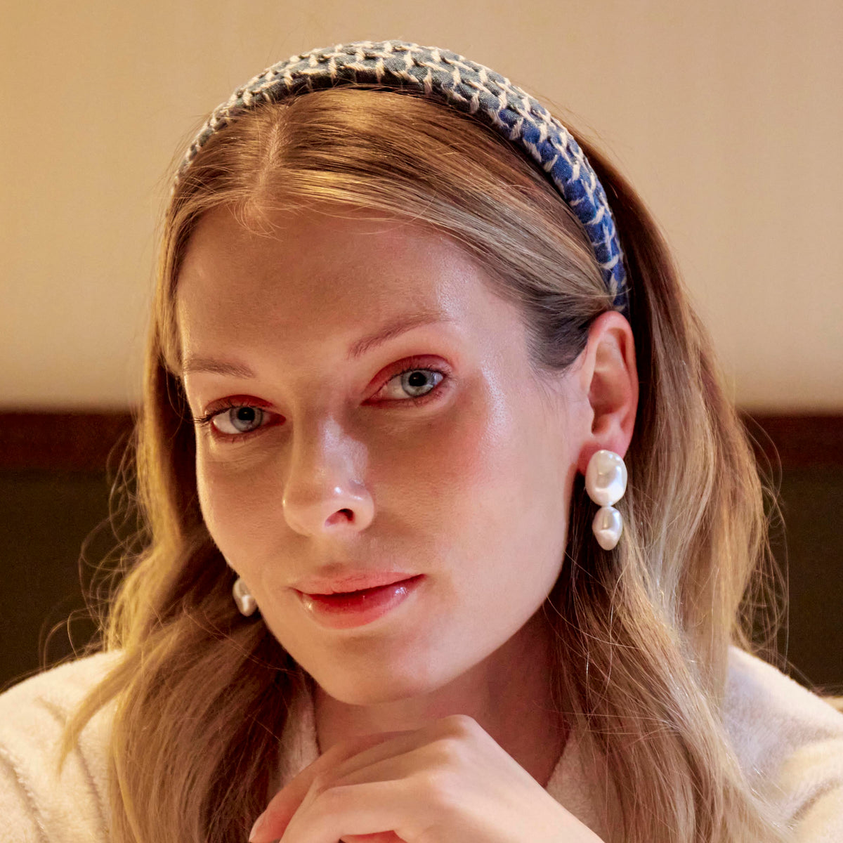 Lele Sadoughi EARRINGS PEARL ESTATE DOUBLE DROP EARRINGS