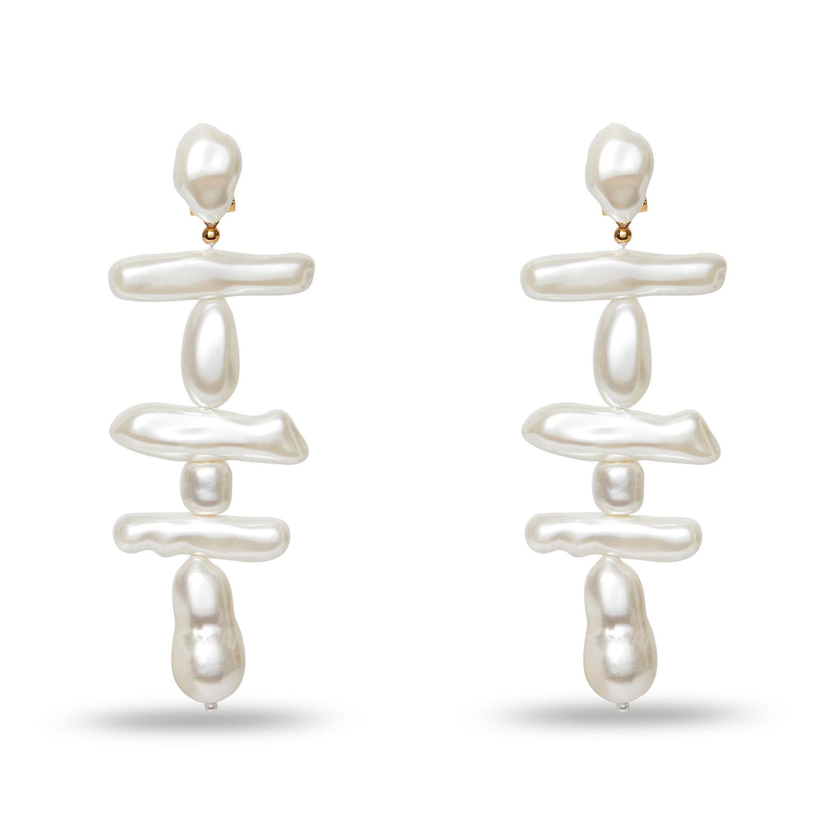 Lele Sadoughi EARRINGS PEARL GRAND ESTATE LINEAR EARRINGS