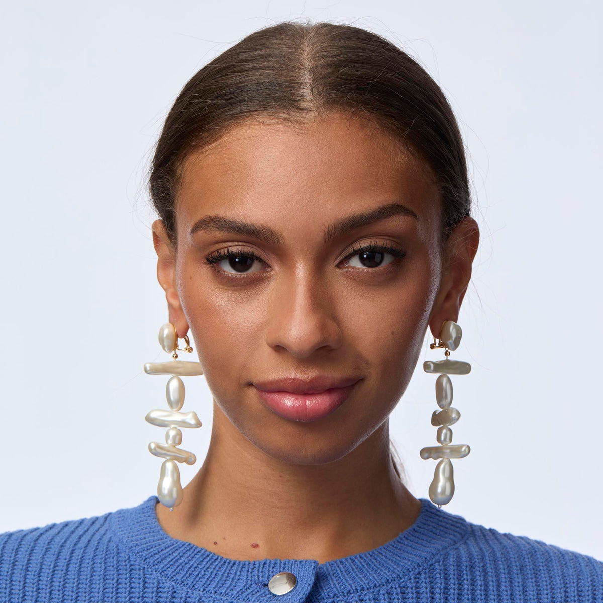 Lele Sadoughi EARRINGS PEARL GRAND ESTATE LINEAR EARRINGS