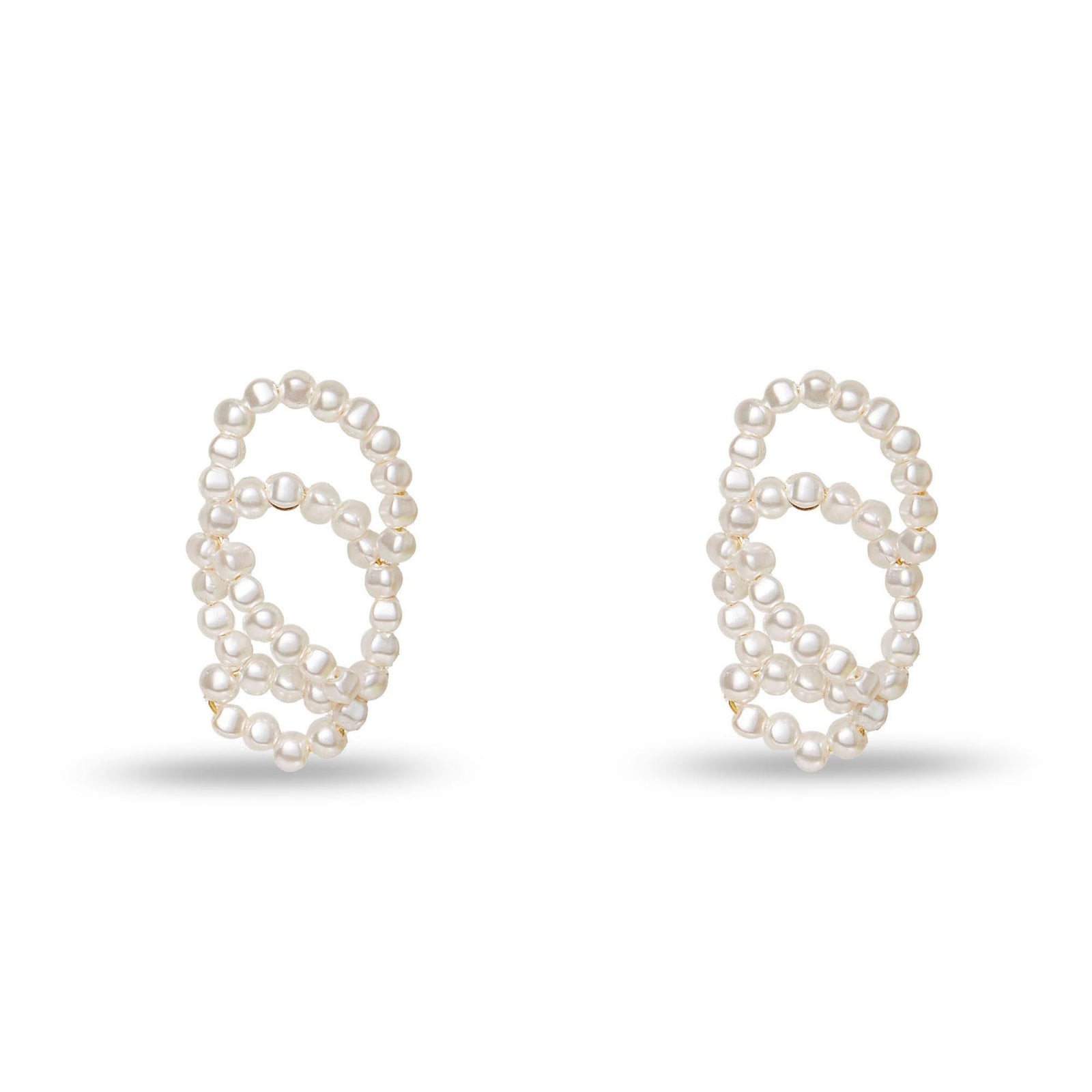 Lele Sadoughi EARRINGS PEARL LOOP EARRINGS