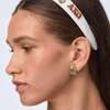 Lele Sadoughi EARRINGS *PRE-ORDER* GOLD ALPHA CHI OMEGA STUD EARRINGS