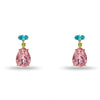 Lele Sadoughi EARRINGS ROSE TURQUOISE SWAROVSKI LINEAR CRYSTAL EARRINGS