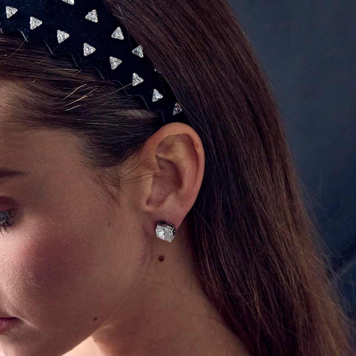 Lele Sadoughi EARRINGS SWAROVSKI CRYSTAL ASHFORD STUD EARRINGS