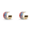 Lele Sadoughi EARRINGS THE MET X LELE EGYPTIAN TRIO ENAMEL HOOP EARRINGS
