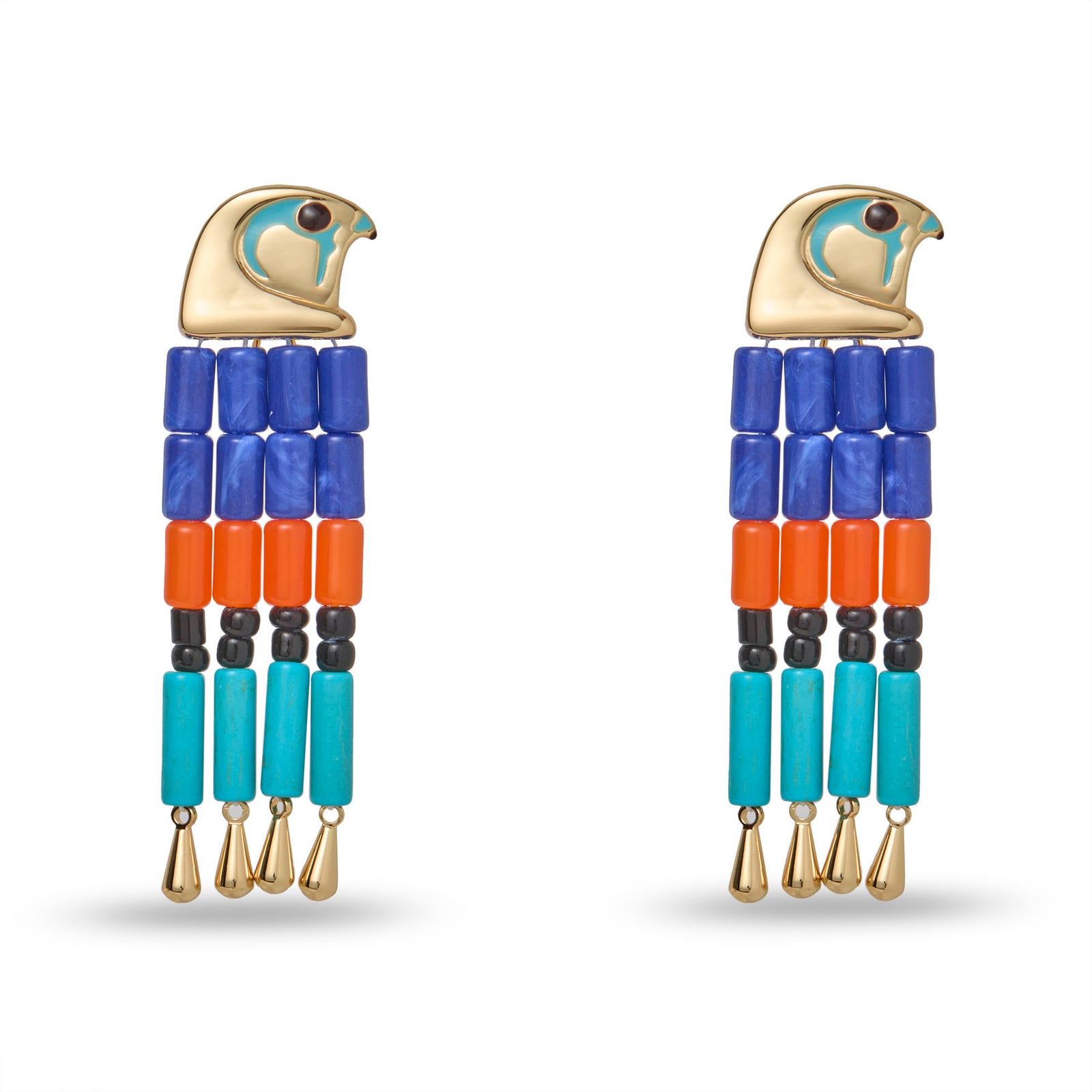 Lele Sadoughi EARRINGS THE MET X LELE SENEBTISI TASSEL EARRINGS