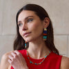 Lele Sadoughi EARRINGS THE MET X LELE SENEBTISI TASSEL EARRINGS