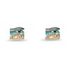 Lele Sadoughi EARRINGS THE MET X LELE TURQUOISE WEDJAT EYE STUD EARRINGS