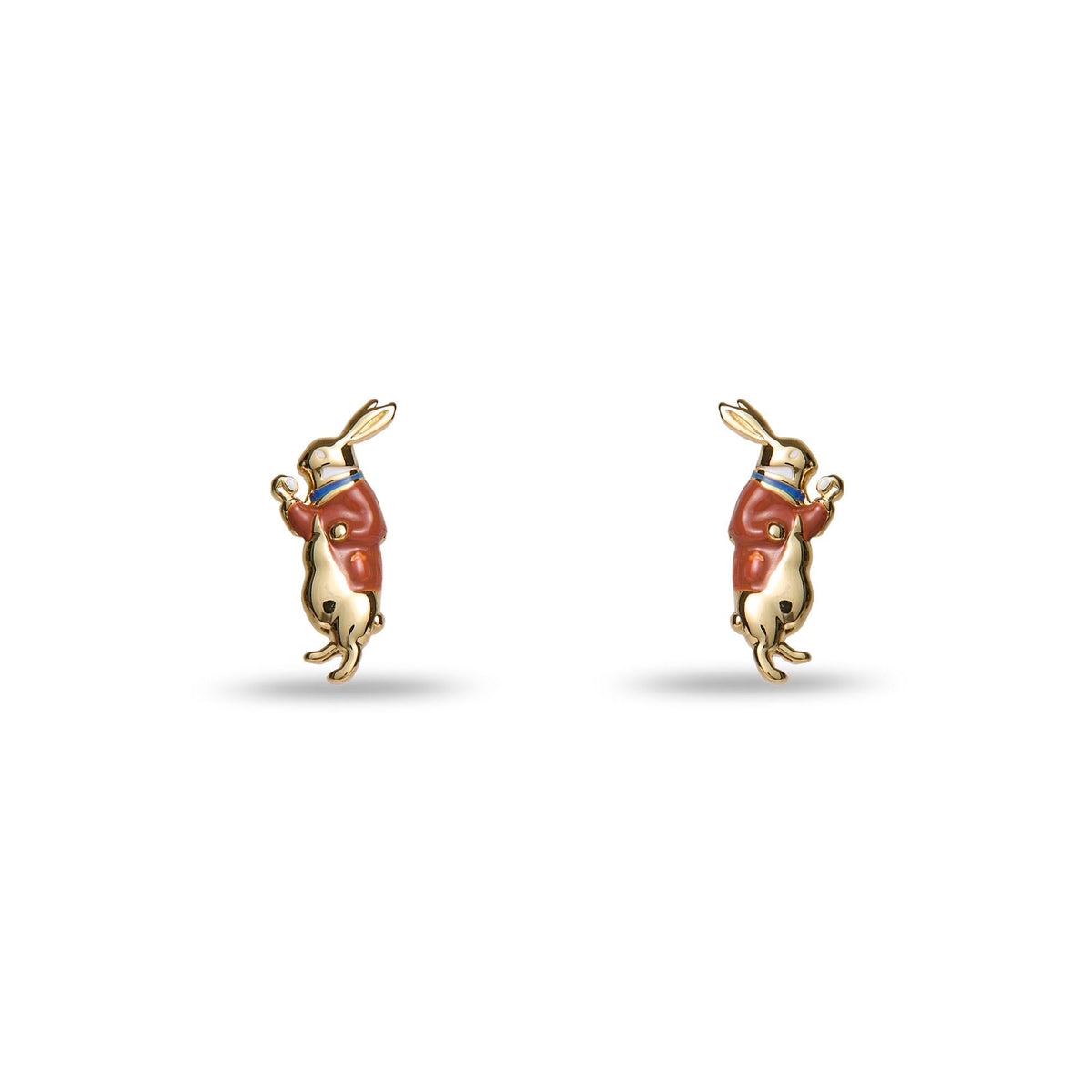 Lele Sadoughi EARRINGS THE NURSERY ALICE WHITE RABBIT EARRING STUDS