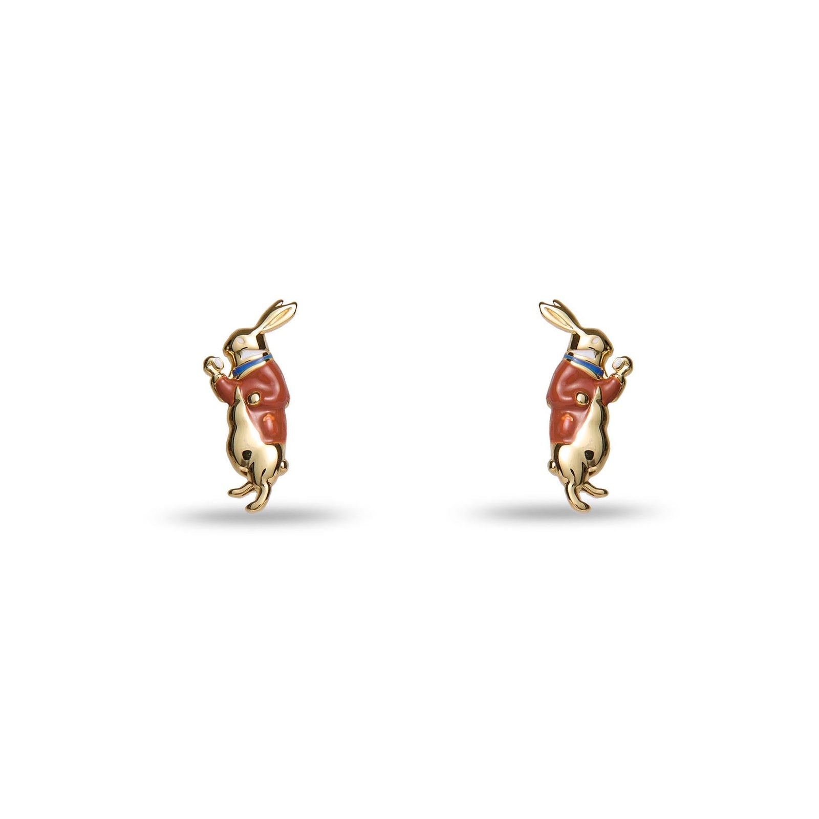 Lele Sadoughi EARRINGS THE NURSERY ALICE WHITE RABBIT EARRING STUDS