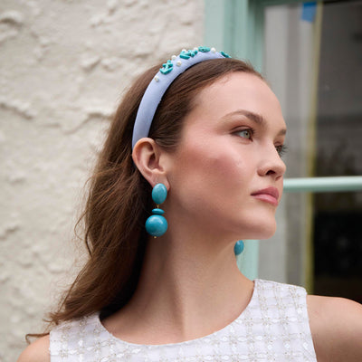 Lele Sadoughi EARRINGS TURQUOISE AVENTURA DROP EARRINGS