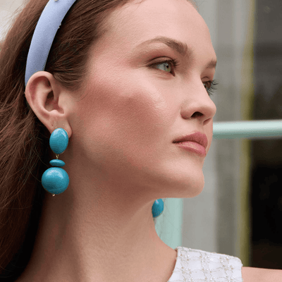 Lele Sadoughi EARRINGS TURQUOISE AVENTURA DROP EARRINGS