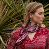 Lele Sadoughi EARRINGS WILDBERRY MINI ROSE DROP EARRINGS