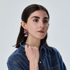Lele Sadoughi EARRINGS WILDBERRY MINI ROSE DROP EARRINGS