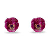 Lele Sadoughi EARRINGS WILDBERRY PANSY BUTTON EARRINGS
