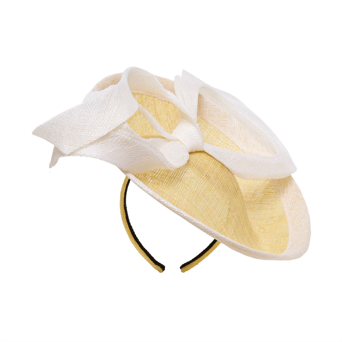LELE SADOUGHI GOLDEN WHEAT MARIAN FASCINATOR