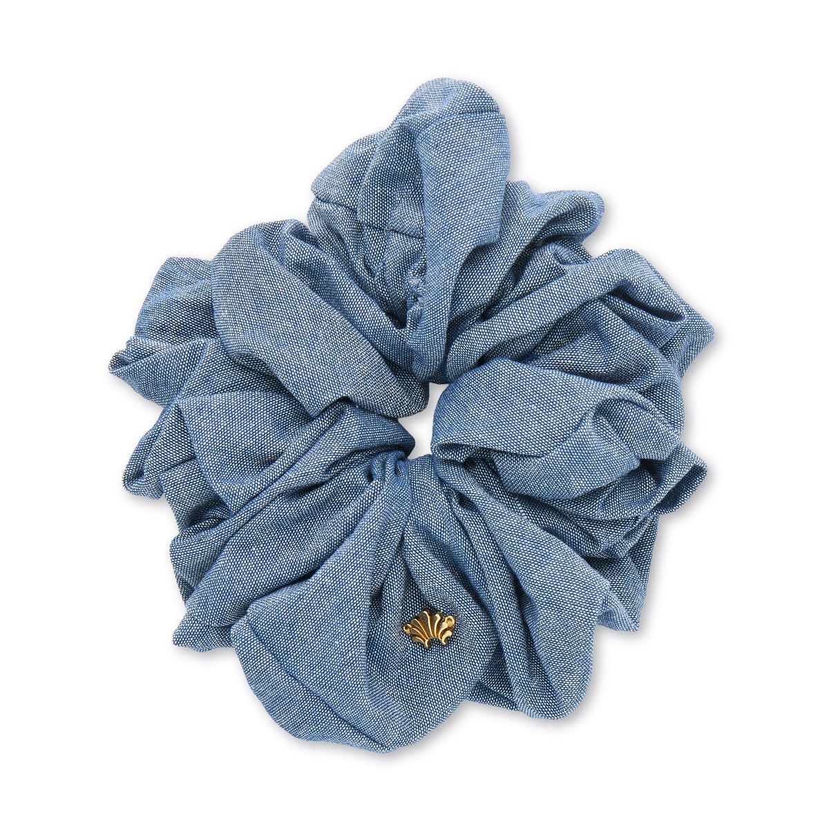 Lele Sadoughi HAIR ACCESSORIES CHAMBRAY OVERSIZED SCRUNCHIE