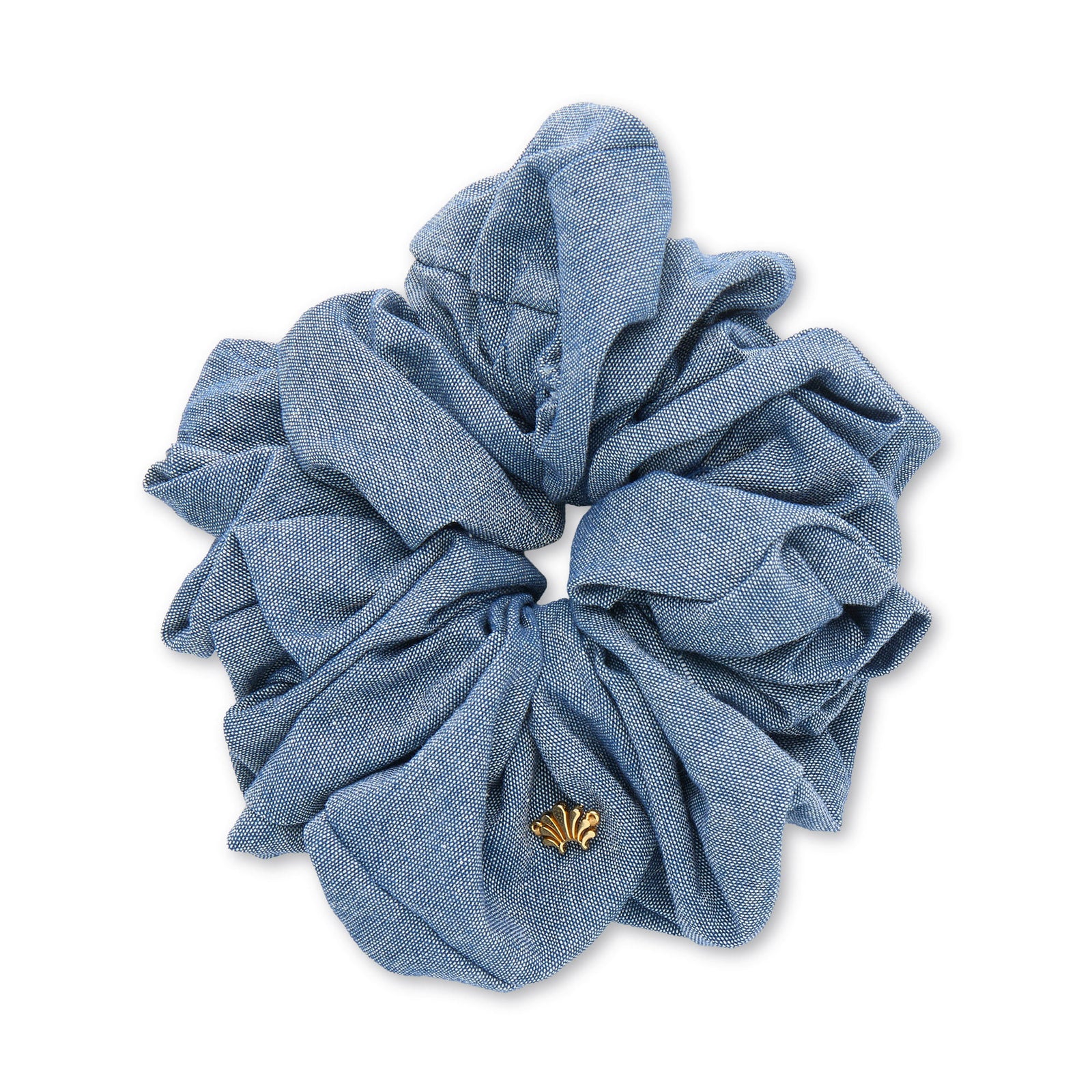 Lele Sadoughi HAIR ACCESSORIES CHAMBRAY OVERSIZED SCRUNCHIE