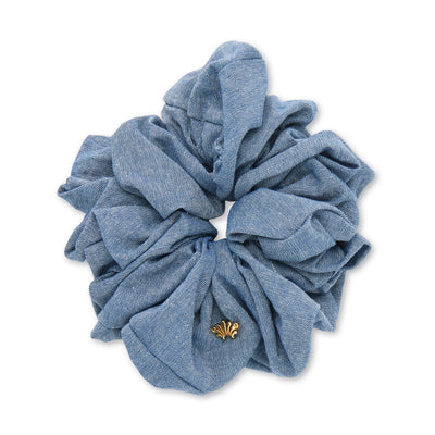 Lele Sadoughi HAIR ACCESSORIES CHAMBRAY OVERSIZED SCRUNCHIE