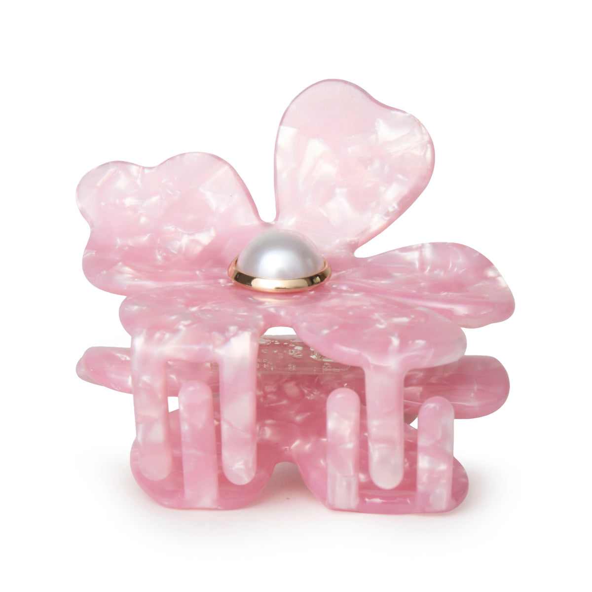 Lele Sadoughi HAIR ACCESSORIES DUSTY ROSE LILY CLAW CLIP