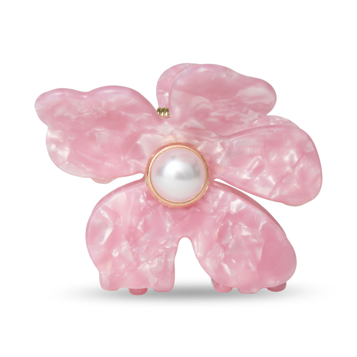 Lele Sadoughi HAIR ACCESSORIES DUSTY ROSE LILY CLAW CLIP