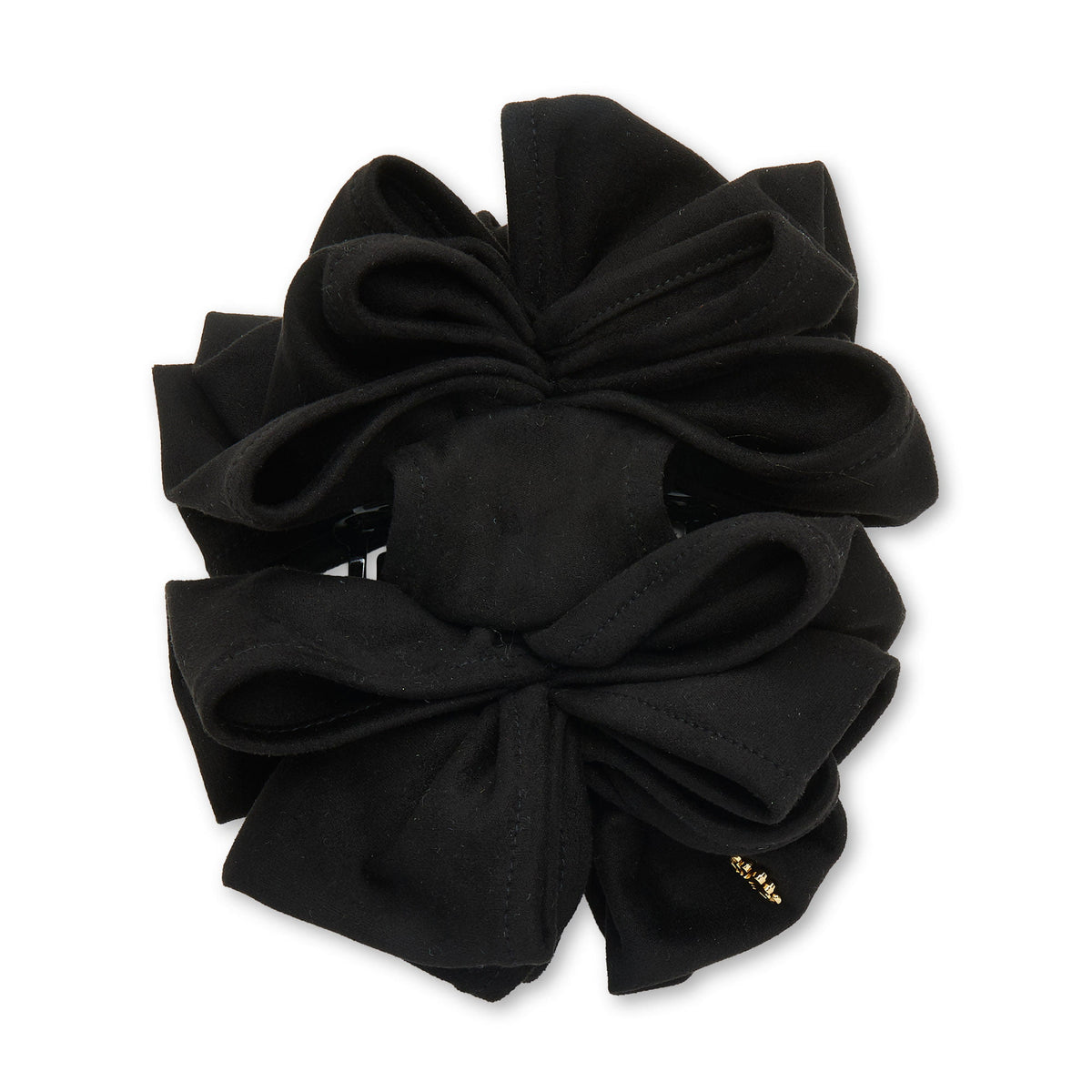 Lele Sadoughi HAIR ACCESSORIES JET RITA FAUX SUEDE CLAW CLIP
