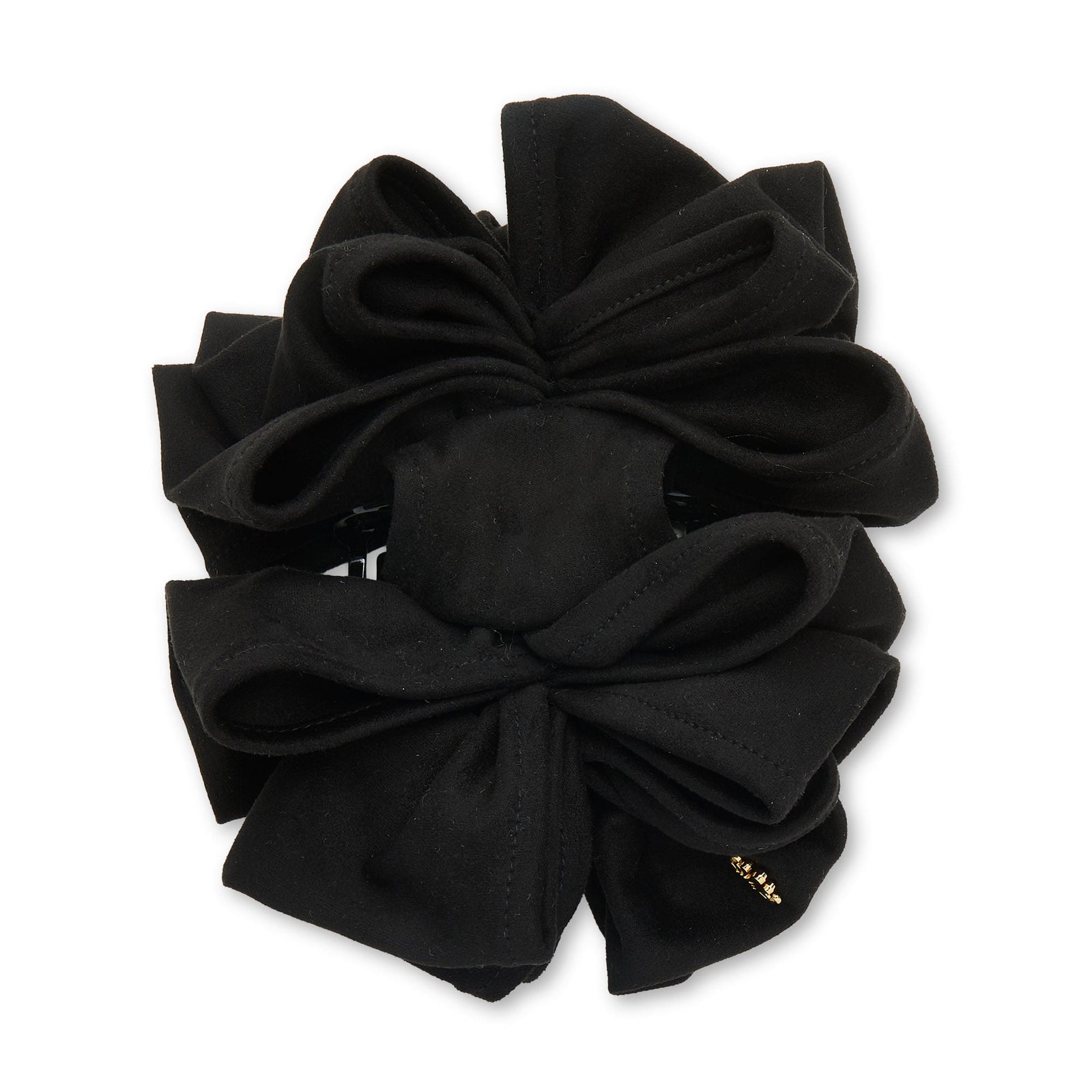 Lele Sadoughi HAIR ACCESSORIES JET RITA FAUX SUEDE CLAW CLIP