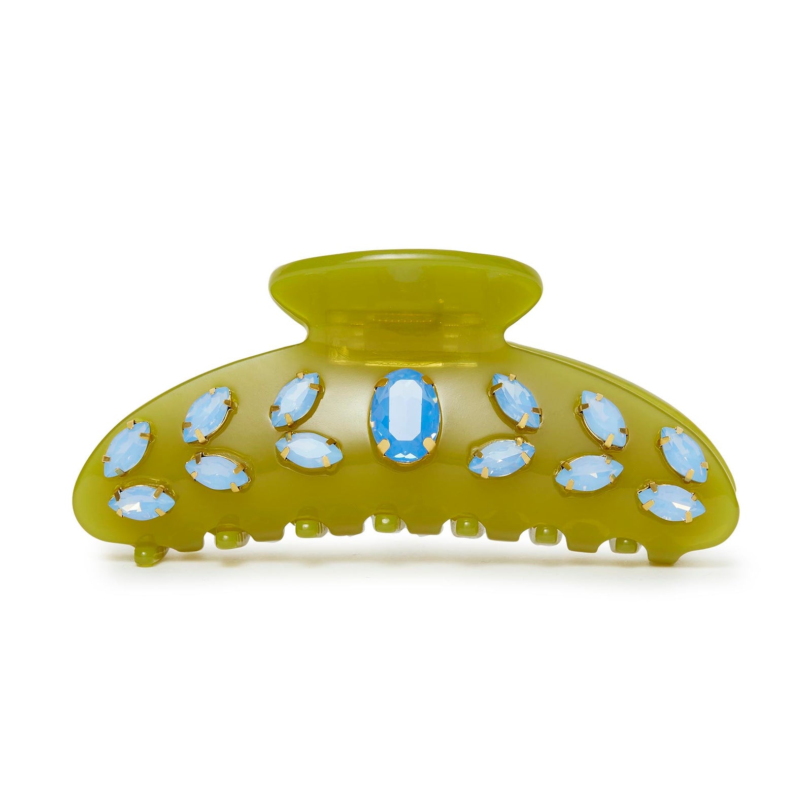 LELE SADOUGHI HAIR AVOCADO LARGE CRYSTAL CLAW CLIP