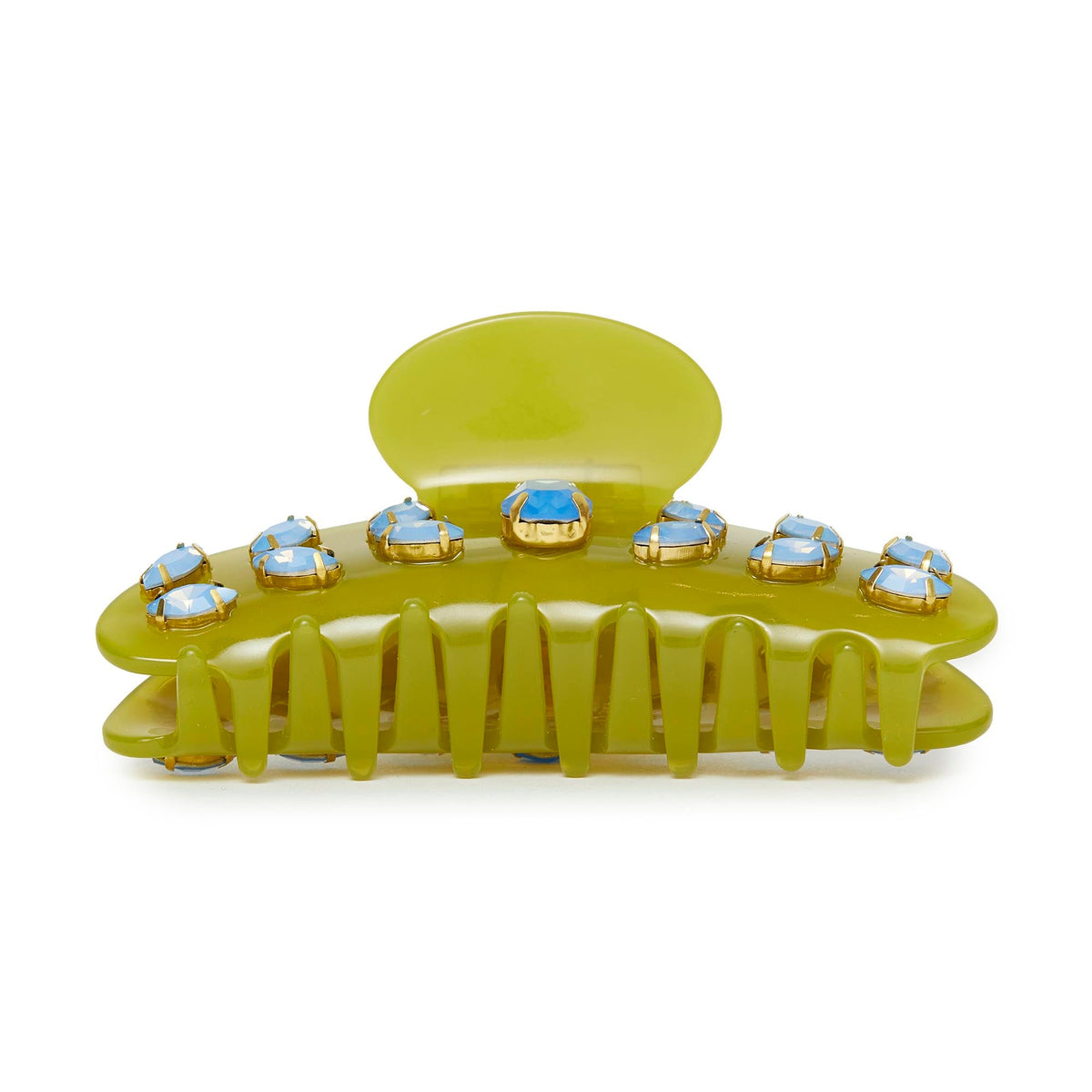 LELE SADOUGHI HAIR AVOCADO LARGE CRYSTAL CLAW CLIP