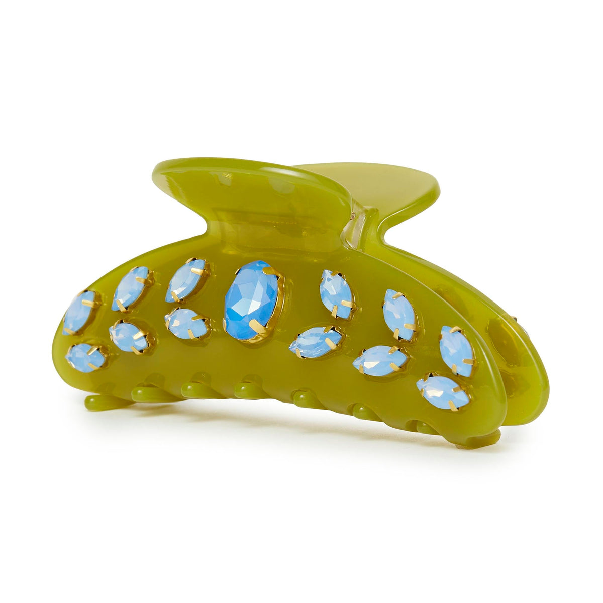 LELE SADOUGHI HAIR AVOCADO LARGE CRYSTAL CLAW CLIP