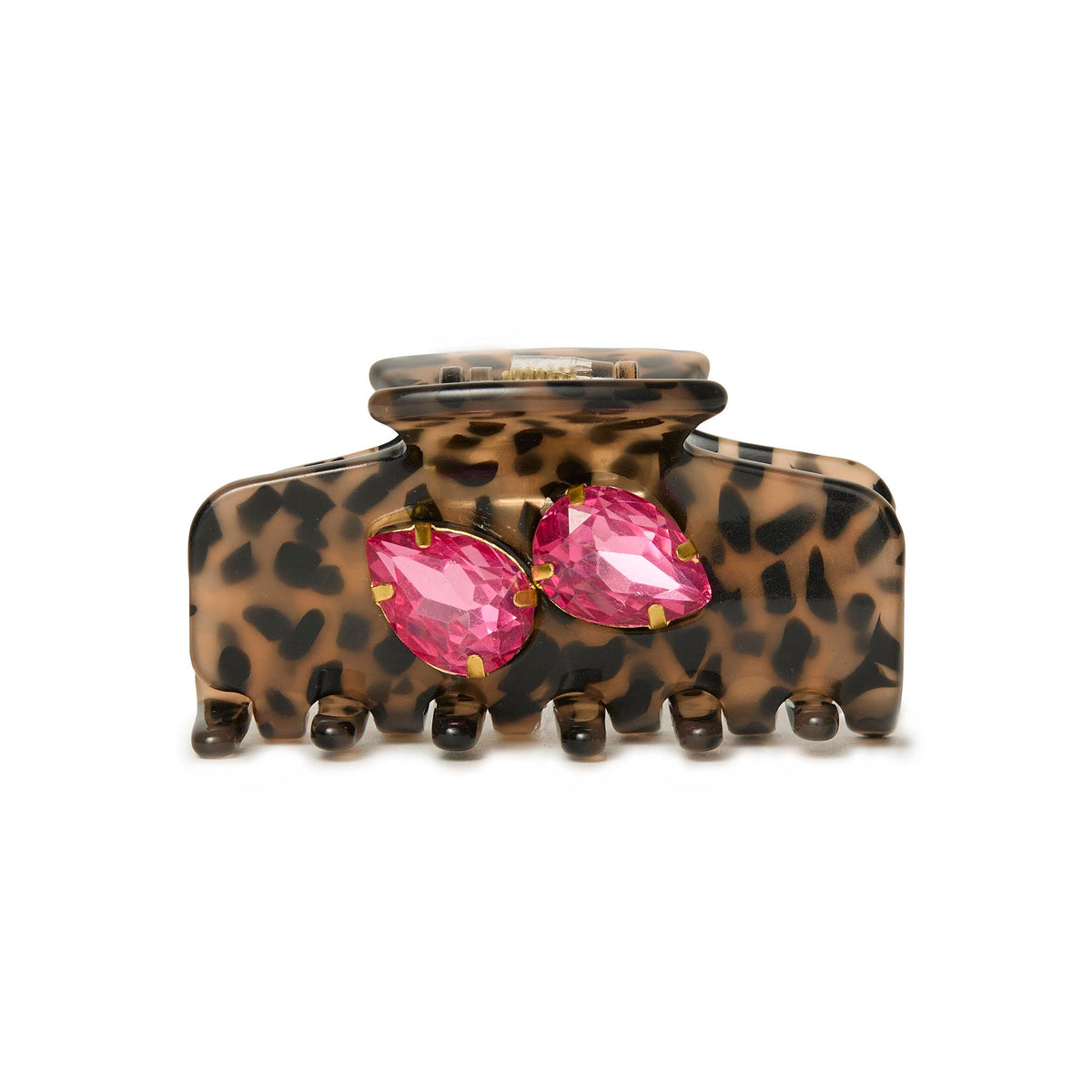 Lele Sadoughi HAIR CHEETAH MINI MOI TOI CLAW CLIP