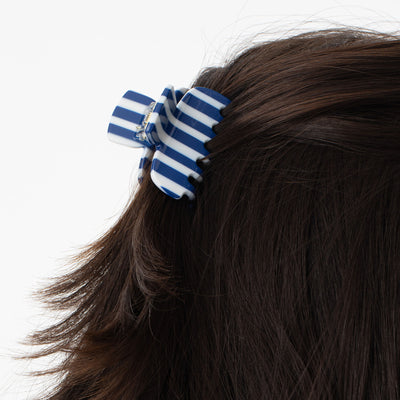 Lele Sadoughi Hair Clips BLUE CABANA MINI CLAW CLIP