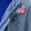 Lele Sadoughi Hair Clips BLUSH TEAL MINI CLAW CLIP DUO