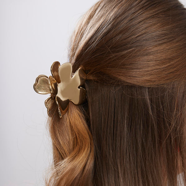 GOLD LILY CLAW CLIP - Lele Sadoughi