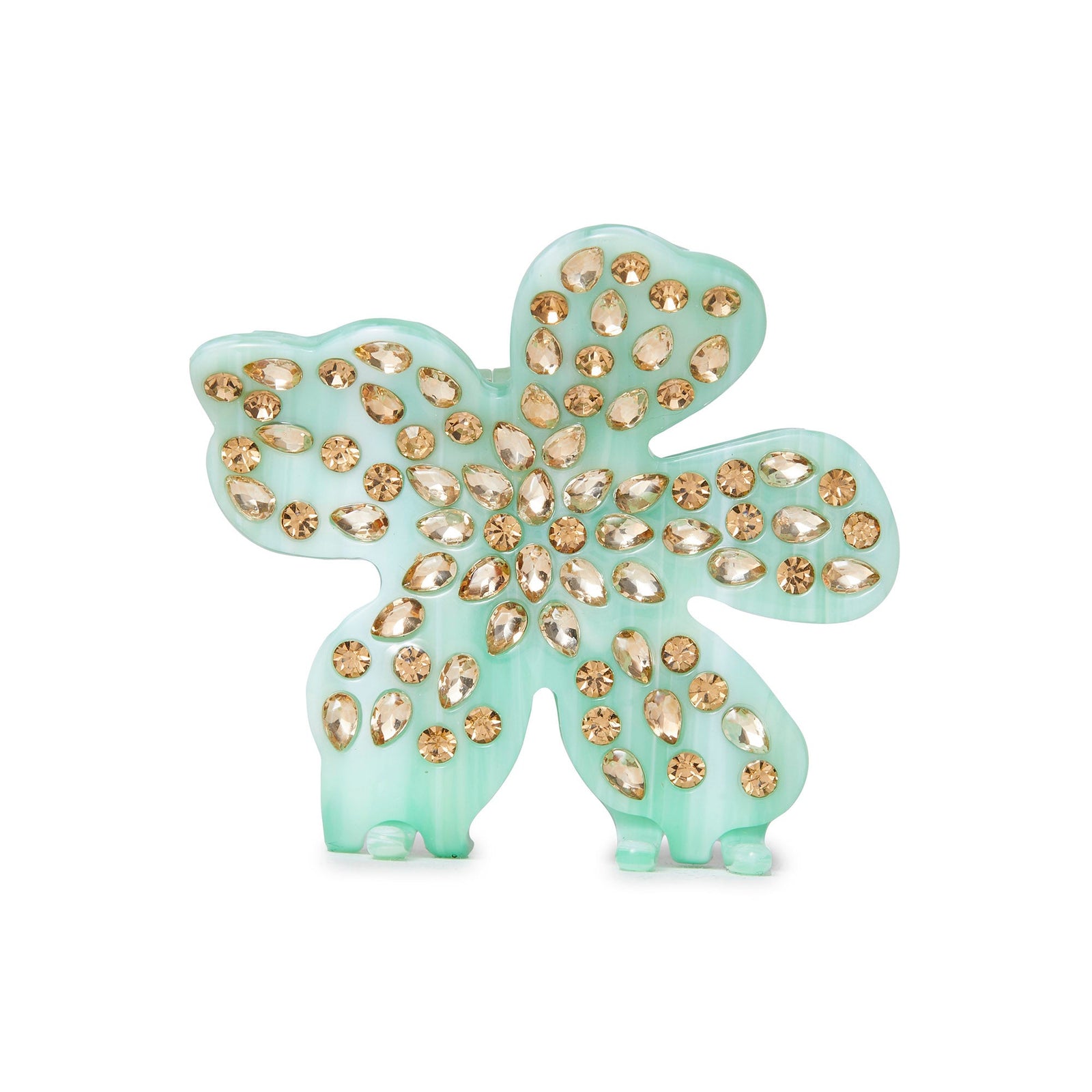 Lele Sadoughi Hair Clips JADE TOPAZ LILY CLAW CLIP